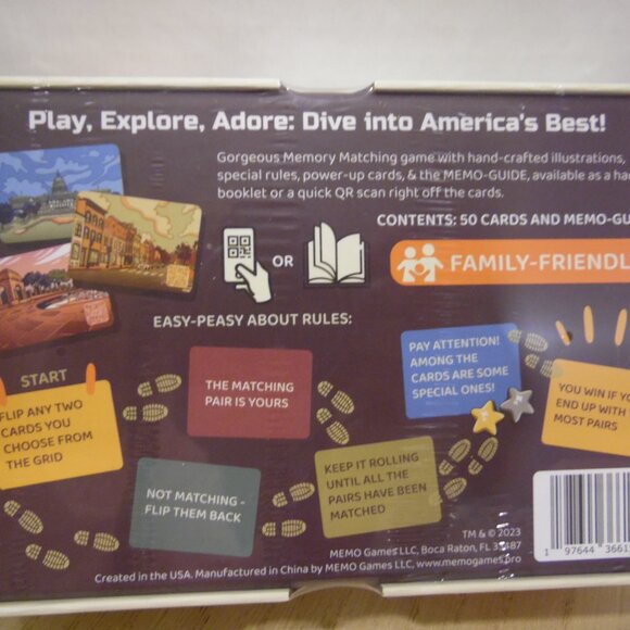 Memo Washington D.C. Card Game Learn as you play - Picture 2 of 5
